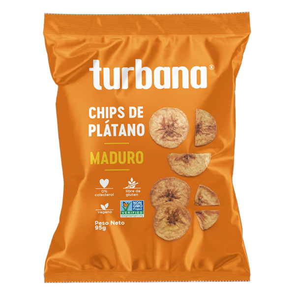 Chips de plantan verde dulce Turbana – 95 g